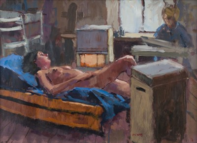 Lot 217 - Ward (Eric, 1945-). Showing a nude model in the Life Room at the School of Painting St Ives