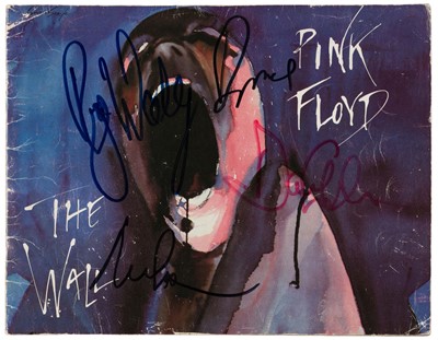 Lot 308 - Pink Floyd. A signed programme for Pink Floyd The Wall (at Earl’s Court, London, 13-17 June 1981)