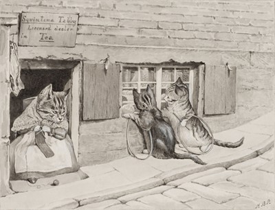 Lot 120 - Potter (Beatrix Helen, 1866-1943). Squintina Tabby, Licensed dealer in Tea