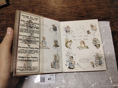 Lot 47 - Potter (Beatrix). The Tale of Two Bad Mice, 1st American edition, 1908, & 2 others, in glassine