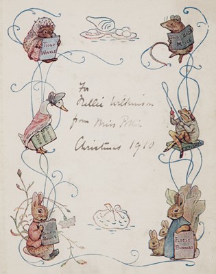 Lot 53 - Potter (Beatrix). The Tale of Mrs Tittlemouse, 1st edition, 1910, inscribed by author