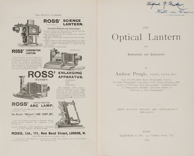Lot 426 - Pringle (Andrew). The Optical Lantern for Instruction and Amusement, 1899 + 4 others related