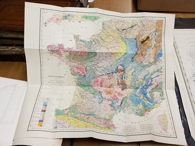 Lot 106 - France. Dufrenoy (Pierre A. & Elie de Beaumont, Leonce). Carte Geologique de France..., 1841