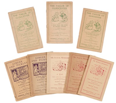 Lot 78 - Potter (Beatrix). The Tailor of Gloucester, A Play ..., 1st edition, [1930], & others similar