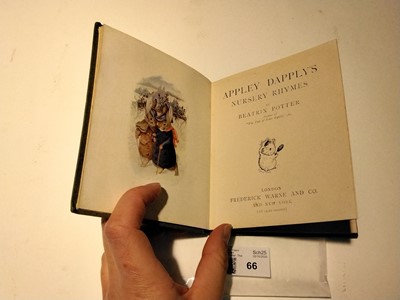 Lot 66 - Potter (Beatrix). Appley Dapply's Nursery Rhymes, 1st edition, 1917