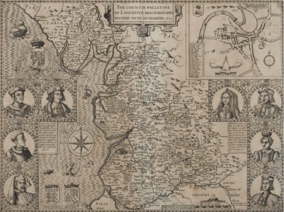 Lot 116 - Lancashire. Speed (John), The Countie Pallatine of Lancaster described..., [1611 or later]