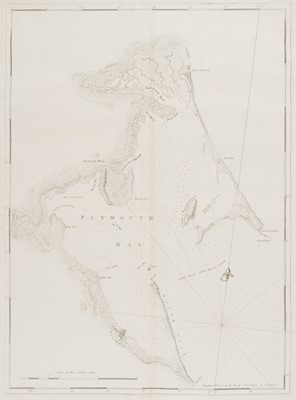 Lot 96 - Des Barres (Joseph F.W.). Untitled chart of Plymouth Bay, circa 1779