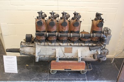 Lot 46 - Aero engine. A WWI Beardmore 160 HP six-cylinder aircraft engine, circa 1916