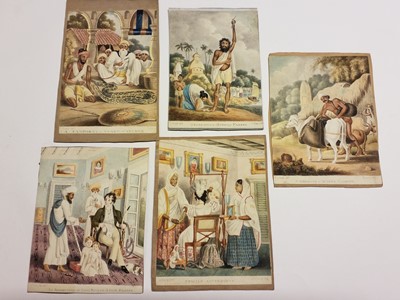 Lot 17 - Company School. A collection of 24 watercolours of Indian street sellers..., 1819-1829