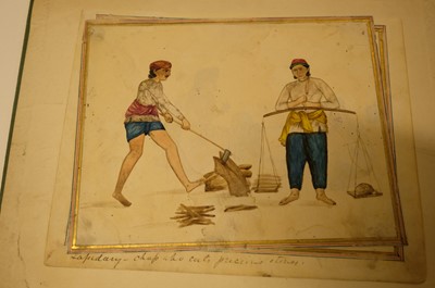Lot 17 - Company School. A collection of 24 watercolours of Indian street sellers..., 1819-1829