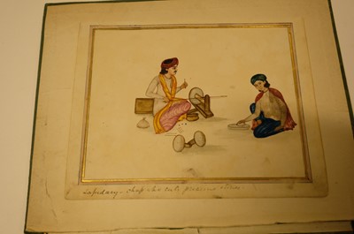 Lot 17 - Company School. A collection of 24 watercolours of Indian street sellers..., 1819-1829