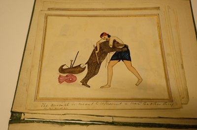 Lot 17 - Company School. A collection of 24 watercolours of Indian street sellers..., 1819-1829