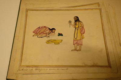 Lot 17 - Company School. A collection of 24 watercolours of Indian street sellers..., 1819-1829