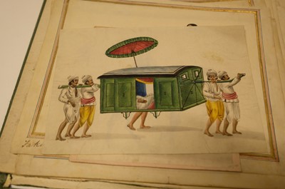 Lot 17 - Company School. A collection of 24 watercolours of Indian street sellers..., 1819-1829