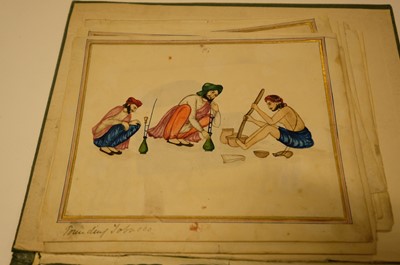 Lot 17 - Company School. A collection of 24 watercolours of Indian street sellers..., 1819-1829