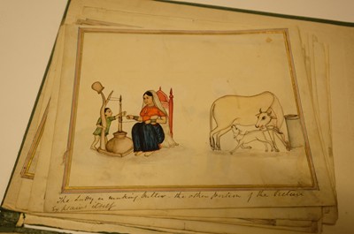 Lot 17 - Company School. A collection of 24 watercolours of Indian street sellers..., 1819-1829