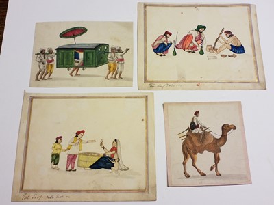 Lot 17 - Company School. A collection of 24 watercolours of Indian street sellers..., 1819-1829