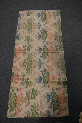 Lot 485 - Fabric. A length of French brocade, 18th century, & others