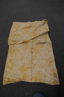 Lot 485 - Fabric. A length of French brocade, 18th century, & others