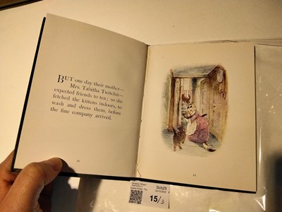 Lot 15 - Potter (Beatrix). The Tailor of Gloucester, 1st edition, 1903..., and others