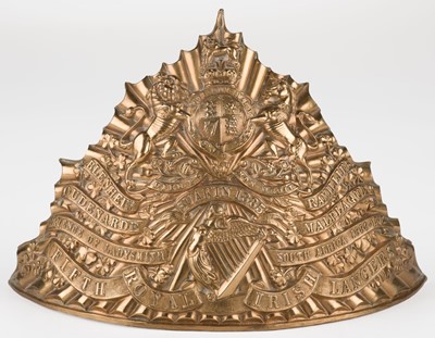 Lot 472 - Royal Irish Lancers. An Edwardian other ranks lance cap plate