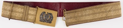 Lot 428 - Inniskilling Dragoons. An Edwardian Irish officer's waist belt