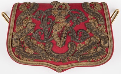 Lot 440 - King's Royal Irish Hussars. A Victorian full dress pouch of the 8th King's Royal Irish Hussars