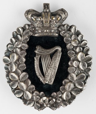 Lot 444 - London Irish Rifles. A fine and scarce Victorian officer's pouch belt plate