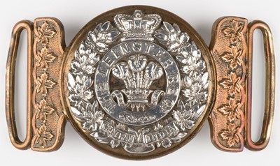Lot 483 - The Leinster Regiment. An Irish officer's waist belt clasp, circa 1881-1901