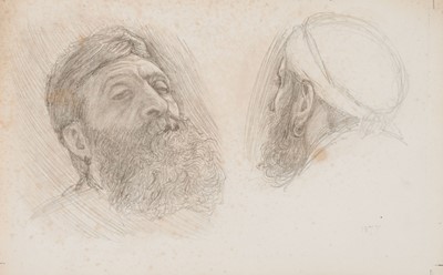 Lot 99 - Rooke (Thomas Matthews, 1842-1942). Two studies of a man's head, and four other works