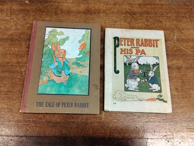 Lot 25 - Potter (Beatrix). The Tale of Peter Rabbit, 1st pirated American edition, 1904