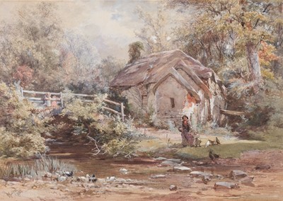 Lot 188 - Naftel (Paul Jacob, 1817-1891). ‘No. 8, Old Mill, Devonshire’, 1869, watercolour
