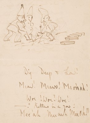 Lot 102 - Potter (Beatrix). Autograph Illustrated Letter, c. 1920