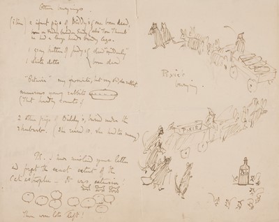 Lot 102 - Potter (Beatrix). Autograph Illustrated Letter, c. 1920