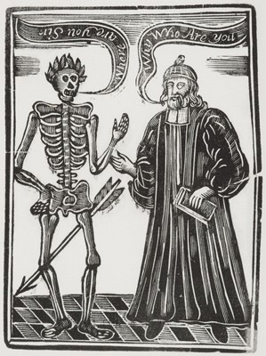 Lot 168 - English School. Death and the Parson, late 17th century