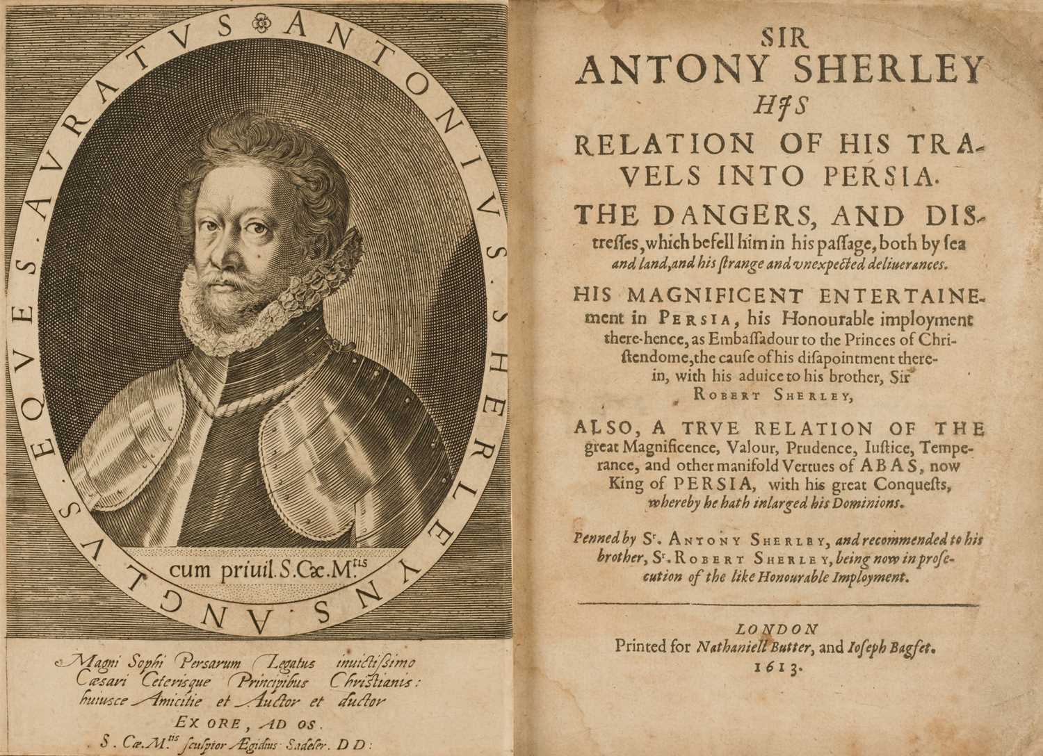 Lot 50 - Sherley (Anthony). Sir Anthony Sherley his Relation of His Travels into Persia, 1st edition, 1613