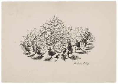 Lot 107 - Potter (Beatrix). Greetings card, circa 1932