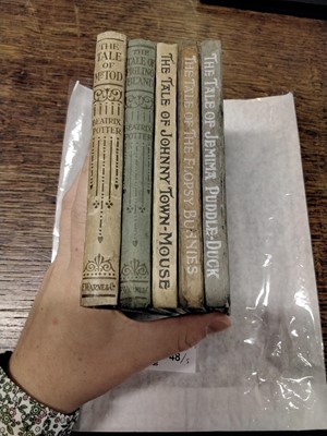 Lot 48 - Potter (Beatrix). The Tale of Jemima Puddle-Duck, 1st edition, 1908..., and others