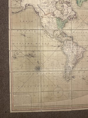 Lot 145 - World. Bowles & Carver. Bowles's New Four-Sheet Map of the World..., 1798