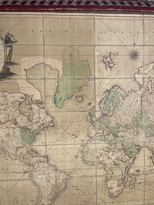 Lot 145 - World. Bowles & Carver. Bowles's New Four-Sheet Map of the World..., 1798