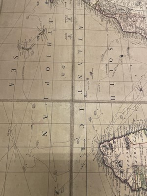 Lot 145 - World. Bowles & Carver. Bowles's New Four-Sheet Map of the World..., 1798