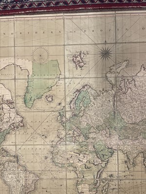 Lot 145 - World. Bowles & Carver. Bowles's New Four-Sheet Map of the World..., 1798