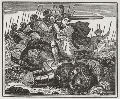 Lot 161 - Attributed to Thomas Bewick (1753-1828). St George and the Dragon