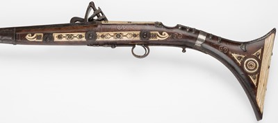 Lot 464 - Musket. A North African snaphaunce musket, 19th century