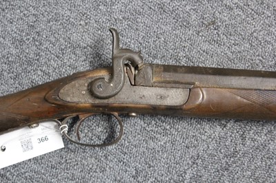 Lot 366 - Rifle. A Victorian percussion sporting gun
