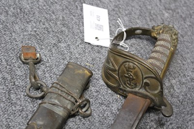 Lot 430 - Sword. An early Victorian naval officer's sword