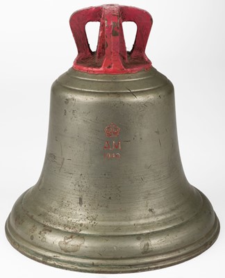 Lot 198 - Scramble bell. WWII RAF aerodrome station bell dated 1940