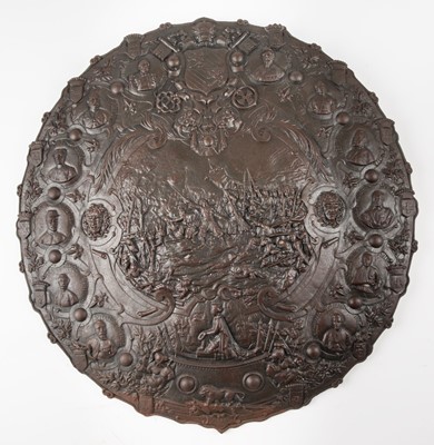 Lot 261 - Battle of Loigny-Poupry. A Franco-Prussian War cast iron circular wall plaque