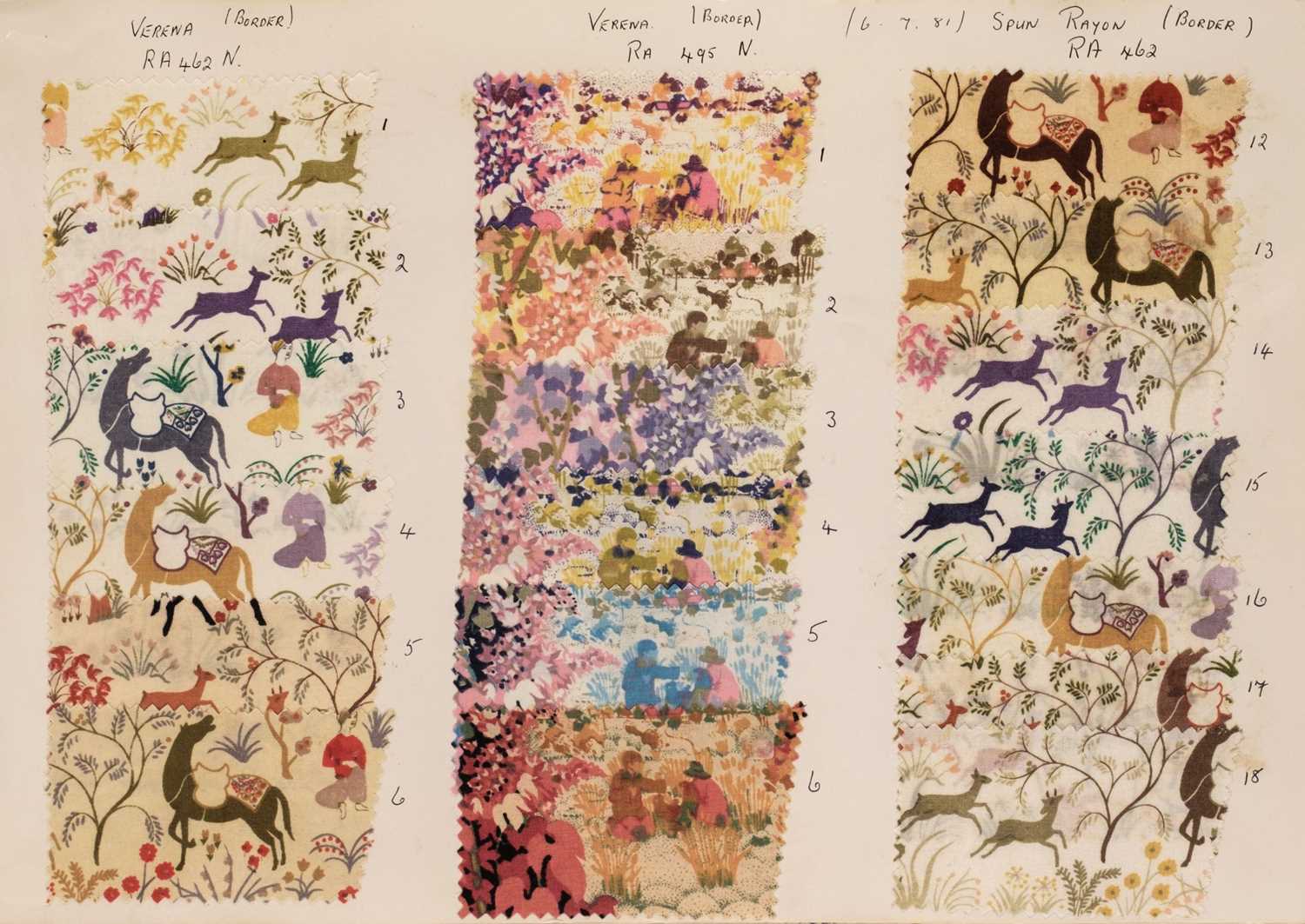 Lot 535 - Trade samples. A pair of two large ledgers of fabric samples, Tootal Fabrics, Manchester,1979-1982