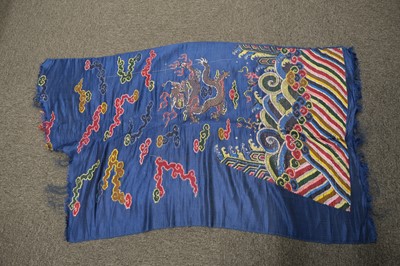 Lot 454 - Chinese. A collection of hand-embroidered and woven items, Qing Dynasty
